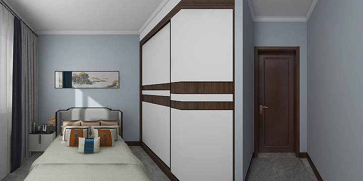 设计效果图Zou-山字墩4-2-1601-装修设计方案