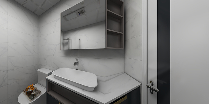 云创艺墅空间-鸿启装饰渤海二楼-原始户型-装修设计方案