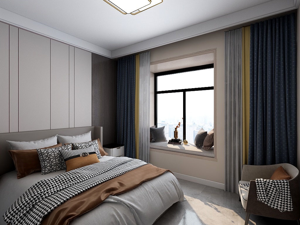 天津泓建建筑装饰-中核海润府126平米-装修设计方案