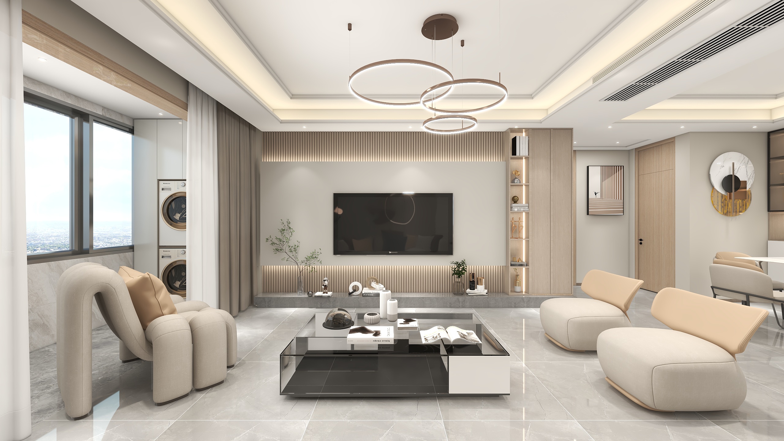 常小巫0-素白—130平三室现代简约设计-装修设计方案