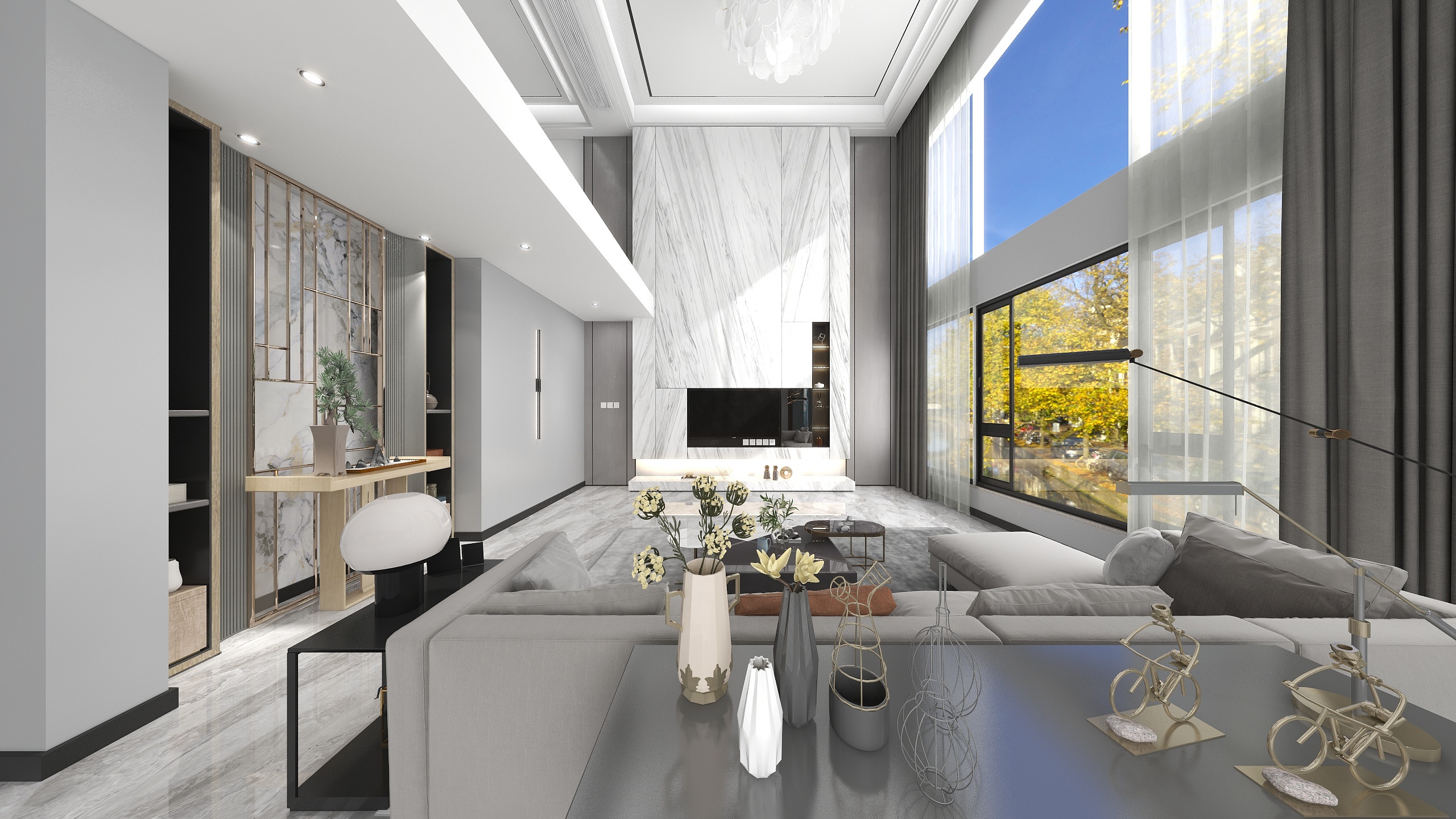 卜凡设计-2层别墅户型装修效果图