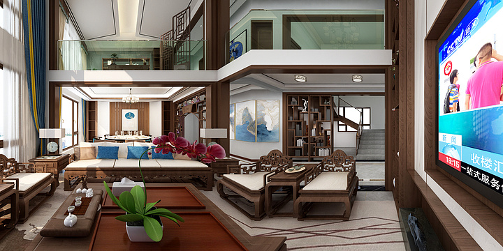 子规声里雨如烟-别墅-装修设计方案