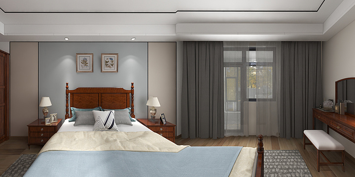 A  Tong -鲁商蓝岸丽舍-美式-装修设计方案