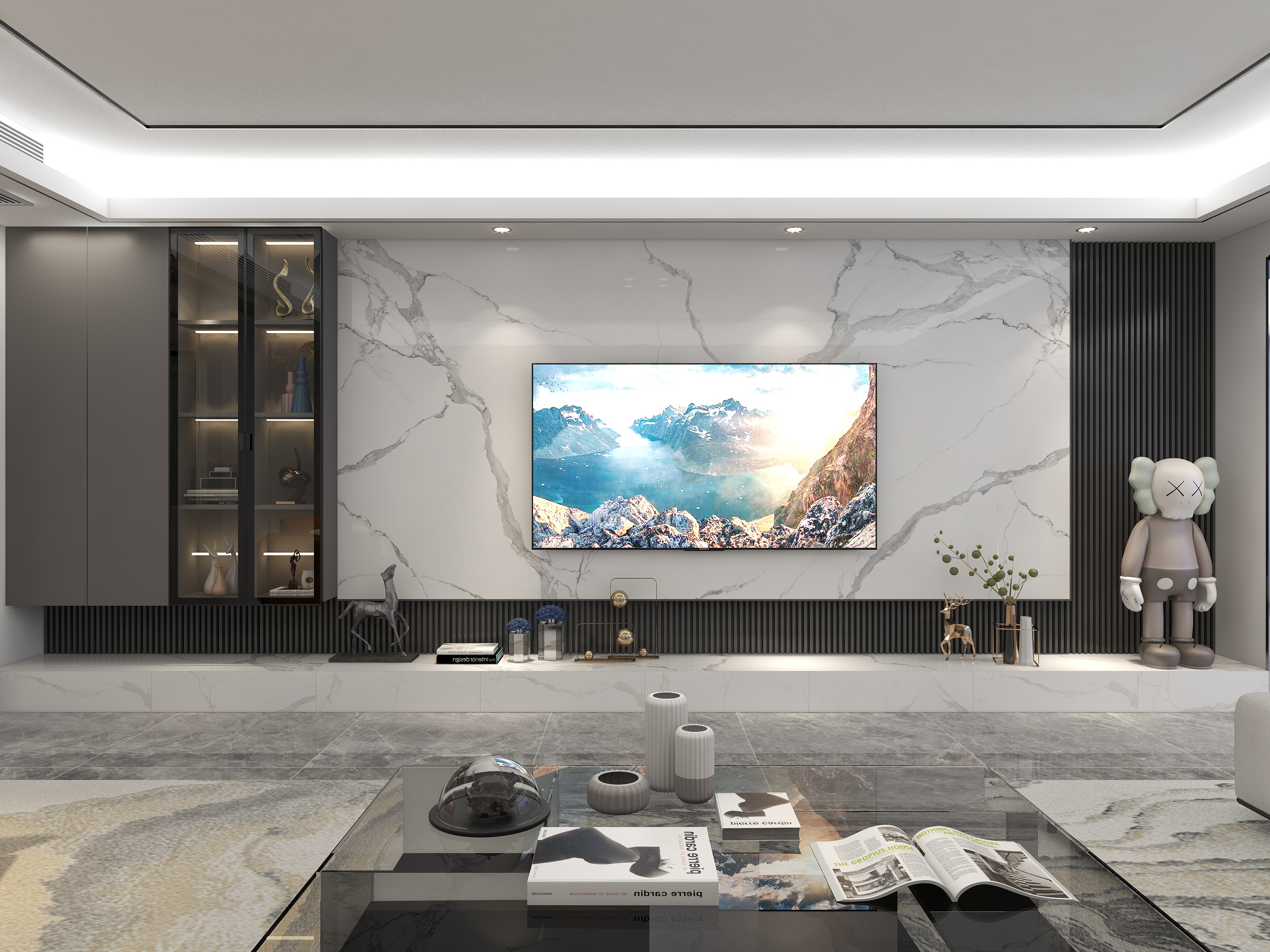 JW空间设计-｛潮州｝现代风四居170平米设计_宏天广场-装修设计方案