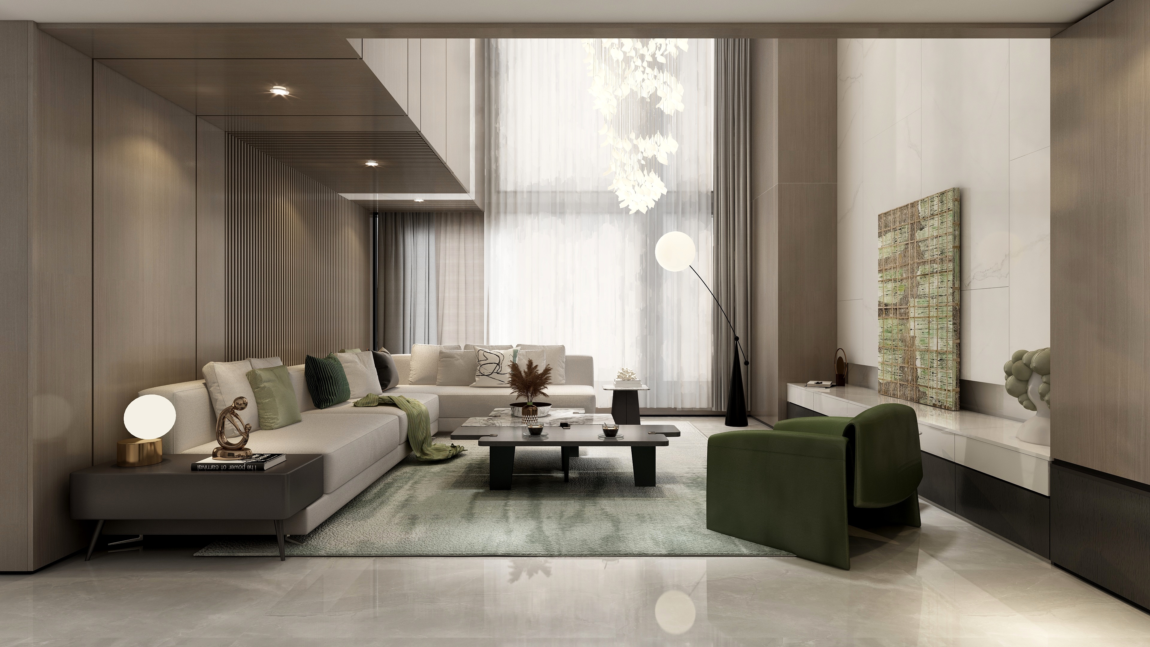 梁筑设计-《复式二层》保利天际一号-210平装修效果图