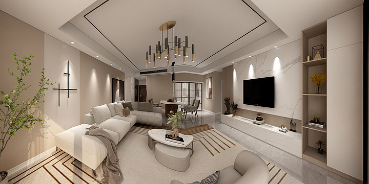 杨晓丽0557-翰林苑温馨现代蒲姐-装修设计方案