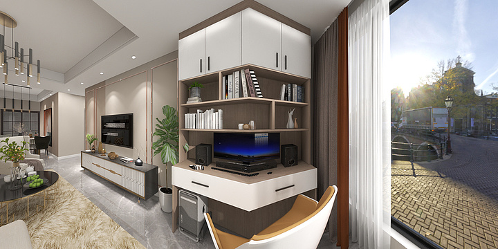 杨晓丽0557-下寺翰林苑2-1-1601唐哥-装修设计方案