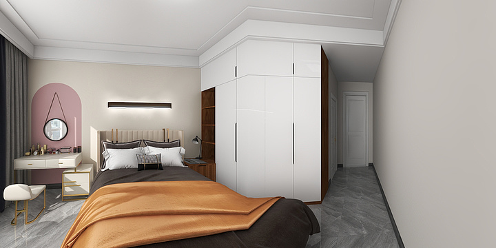 明黄色-银领国际家装平面布局-副本-装修设计方案