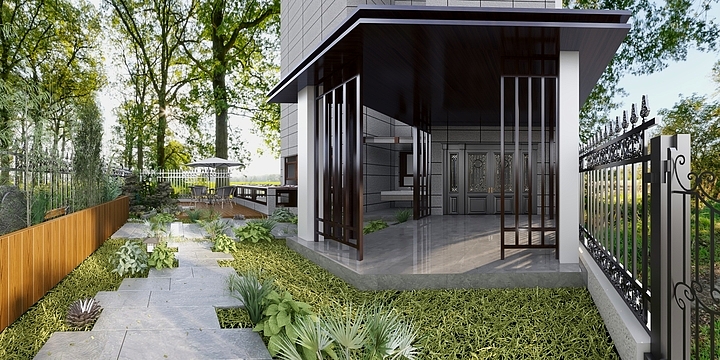 无锡喜百年装饰设计工程有限公司-翰林府小院-装修设计方案