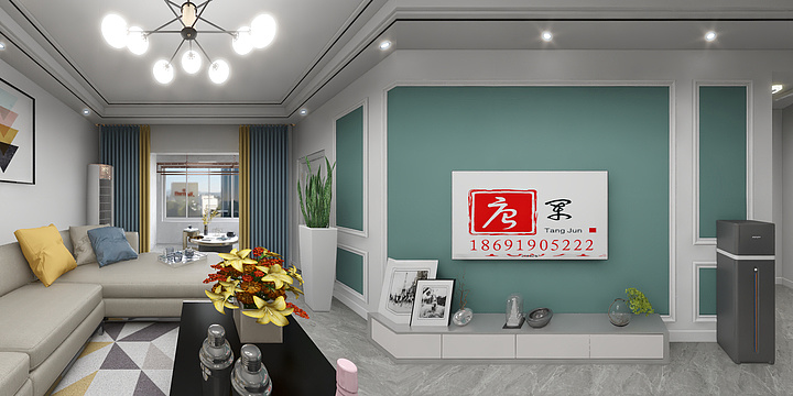 苏棠1-海林御苑2室95平方-装修设计方案