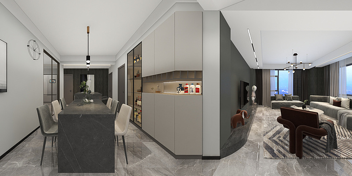 廖军WNtv-8.23现代黑白灰-副本-副本-副本-装修设计方案