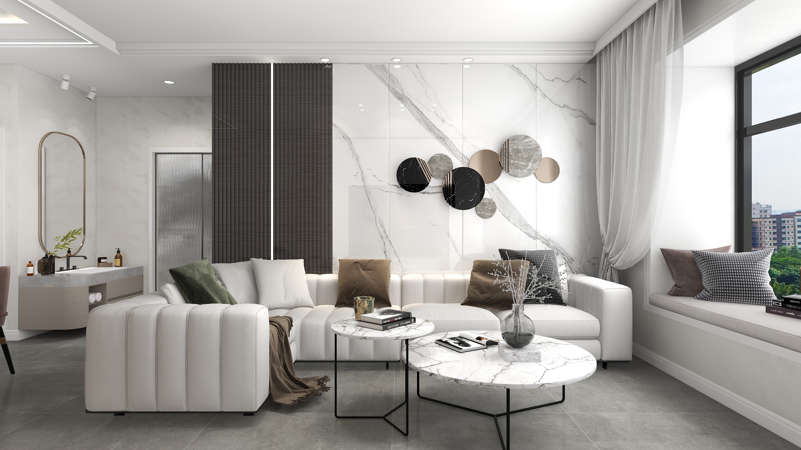 卓来studio-泉舜滨海上城装修效果图