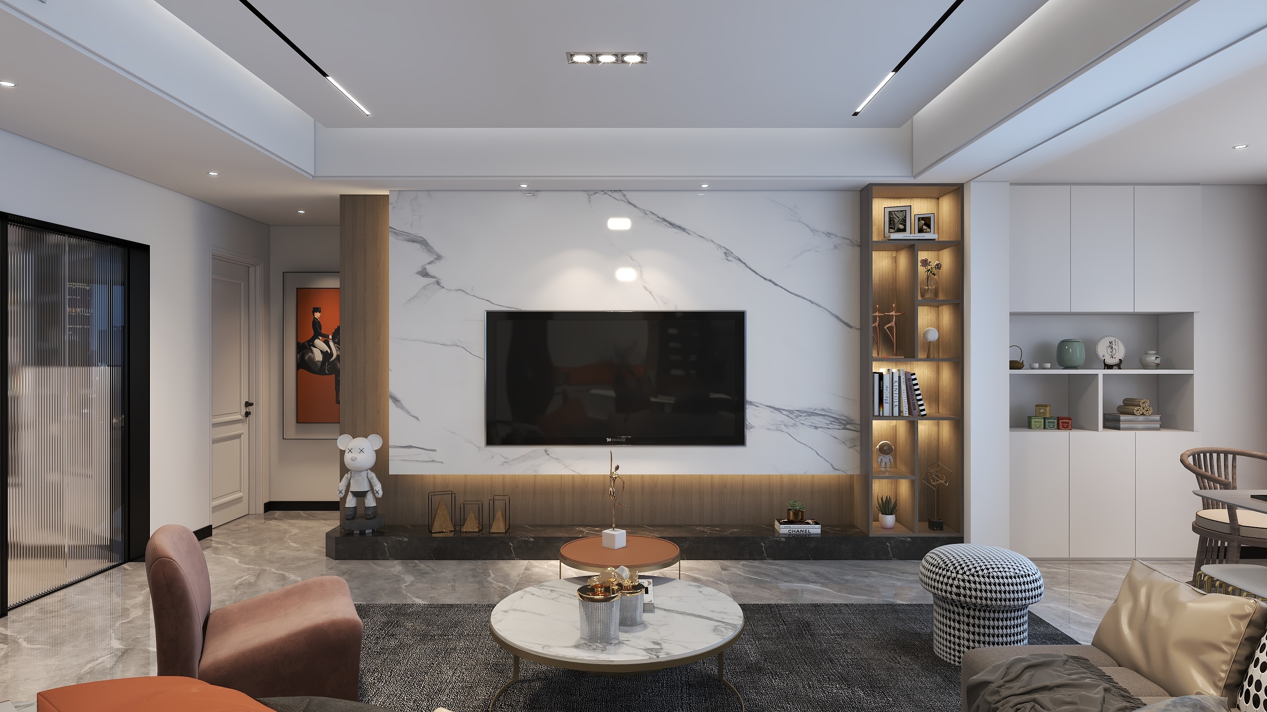 陈伟波-【现代】财富世家半山町全屋方案装修效果图