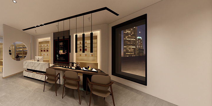 A全屋整装设计师-Mr.张-小罐茶效果呈现图-装修设计方案