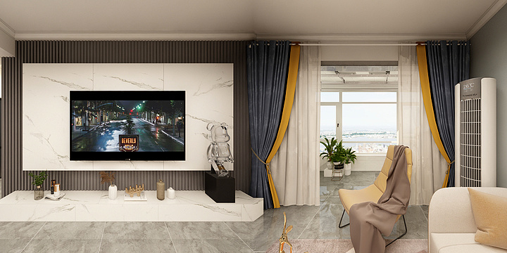 设计一一凌菲-两室两厅-装修设计方案