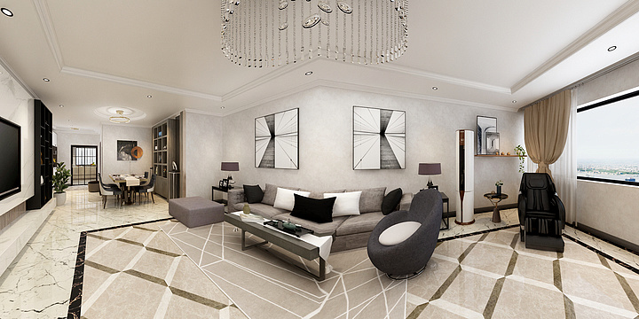 张金设计-御海华庭109平-装修设计方案