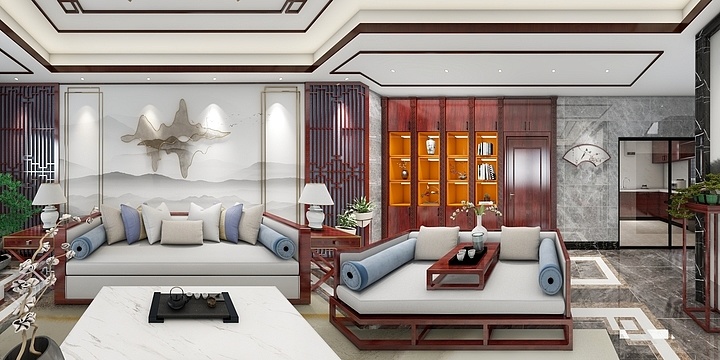 空间元素装饰-矮岭别墅-装修设计方案