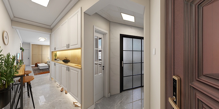 上海苏通装饰工程设计-高境路477弄22号2608室-装修设计方案