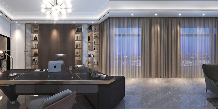 家信谭斐云-世纪阳光700平方张总豪宅-装修设计方案