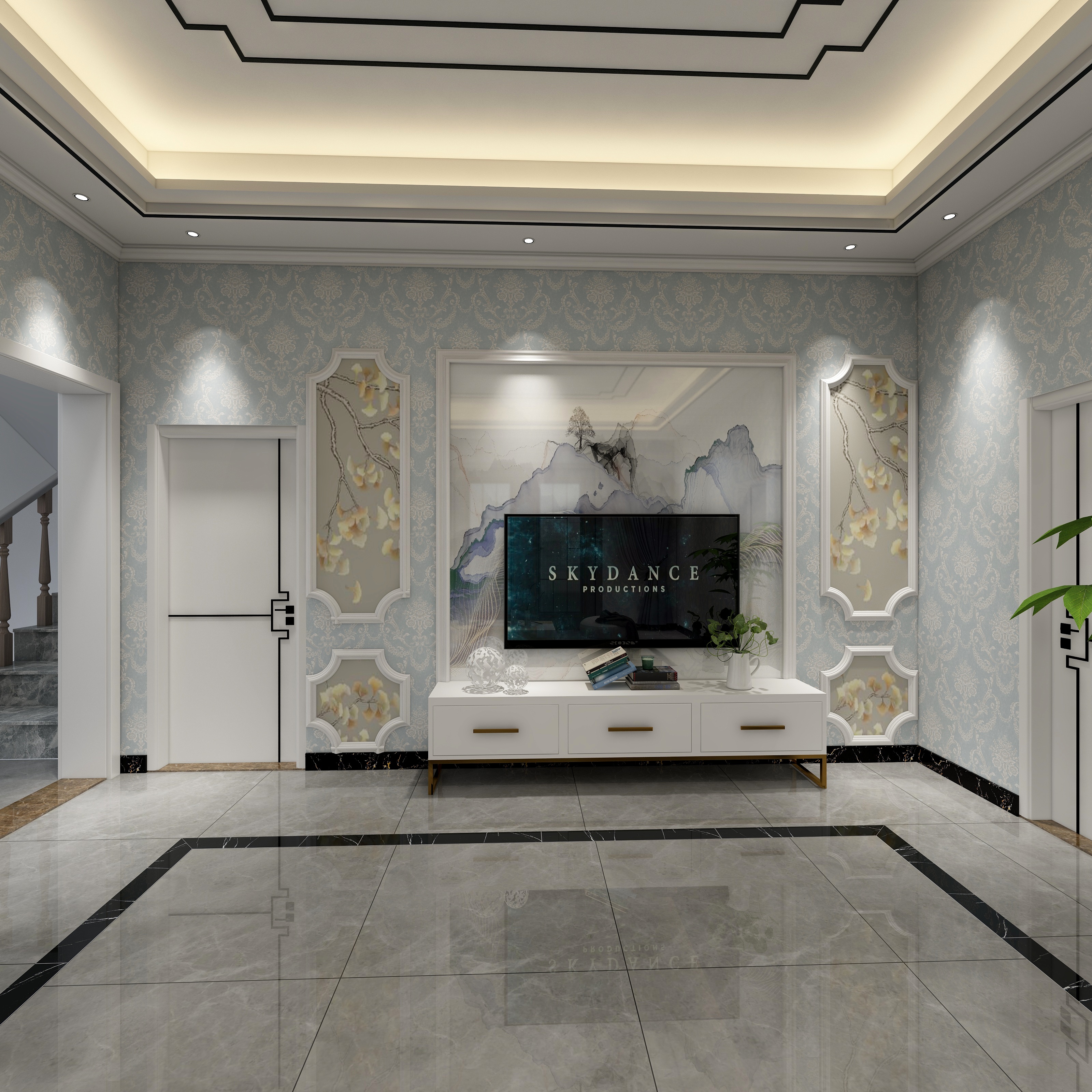 临泉正楷设计-现代简约-150㎡装修效果图