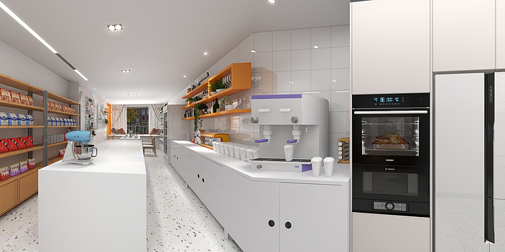 空间大师设计-烘焙工作室-装修设计方案