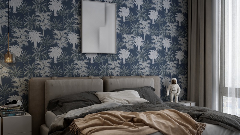 Modern Minimalist Bedroom with Grey Touches