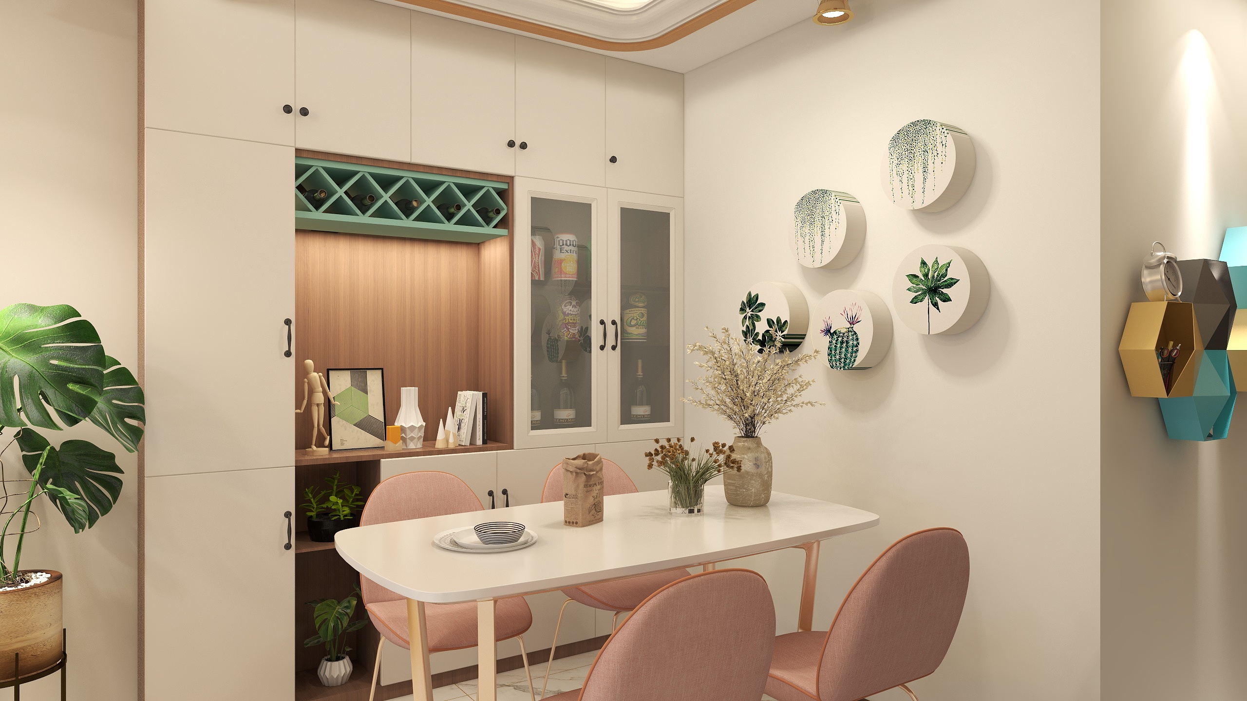 耕耘设计-德信海德公园83.00㎡A2’3室2厅1卫1厨-装修设计方案