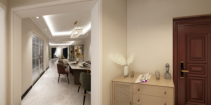 彭南文-锦绣家园5栋304全景图-装修设计方案