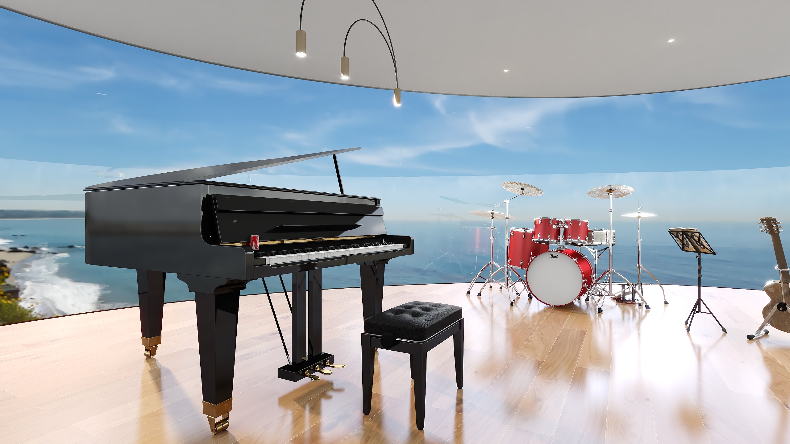 笑声很大装饰设计-模拟灯光方案-装修设计方案