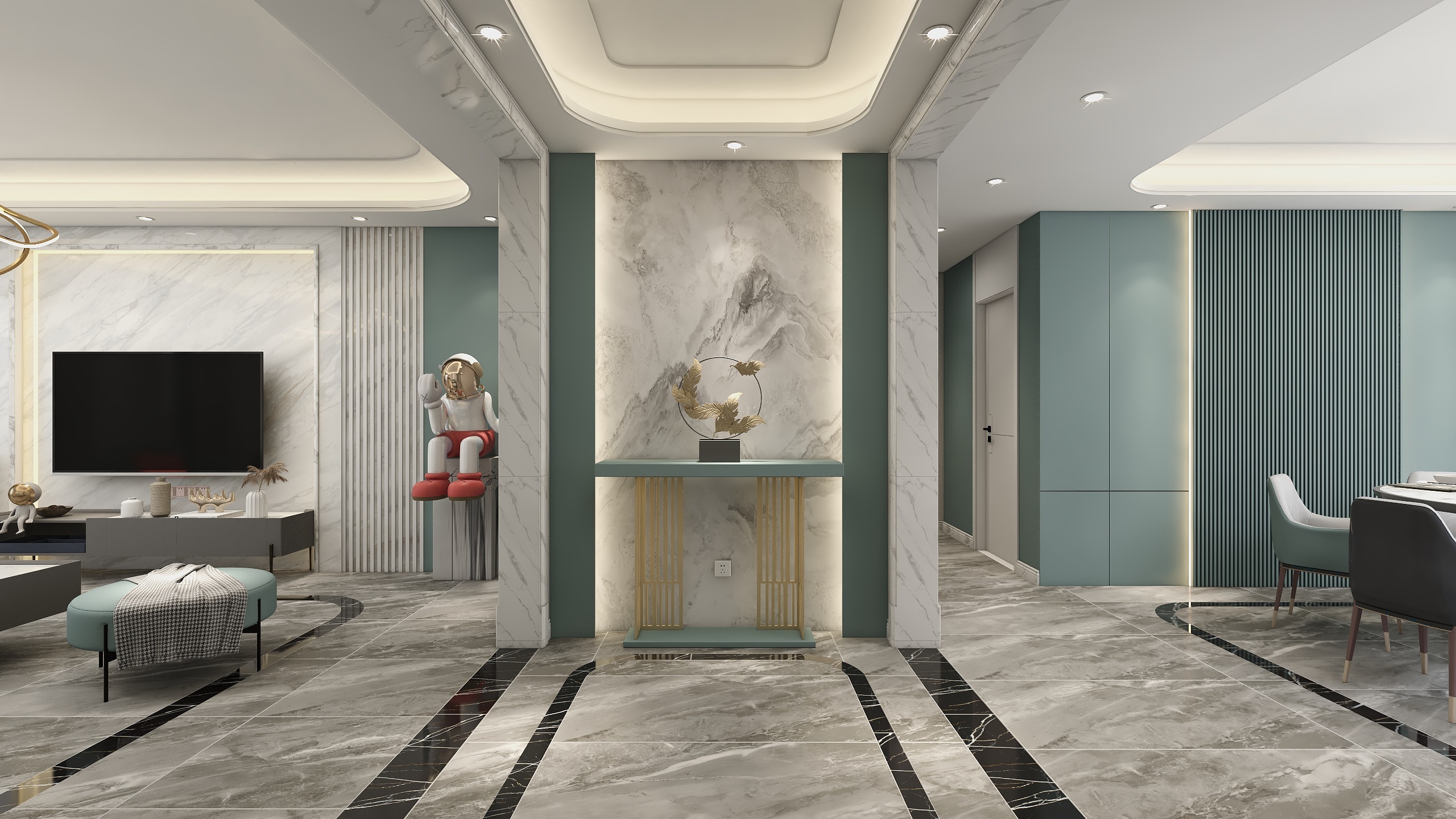 于何飞-《慢雨》现代风格-装修设计方案