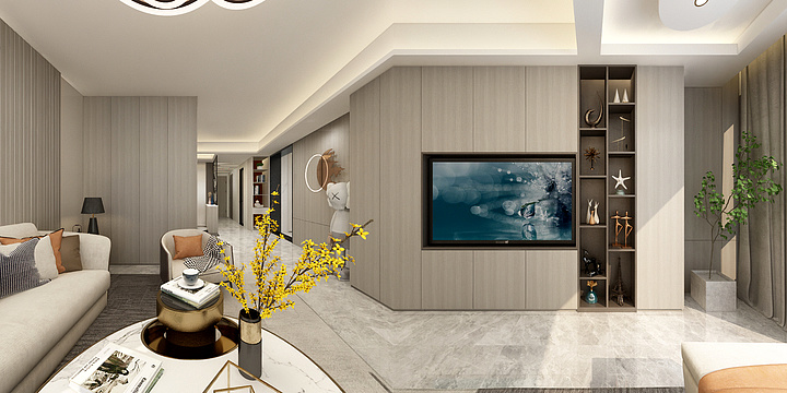 空间魔法师大東-七楼轻奢风格-装修设计方案