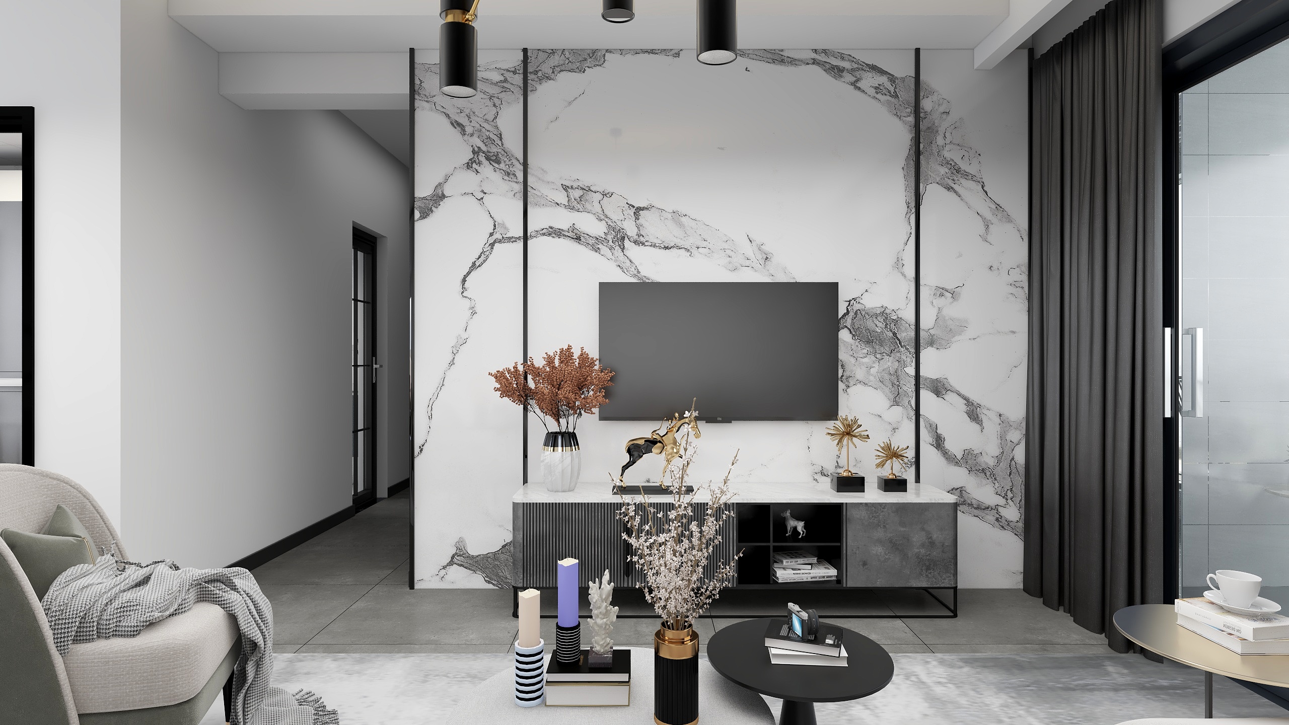 深圳独立设计师亦恒-华浔品味装饰香江花园2A栋A户型-装修设计方案