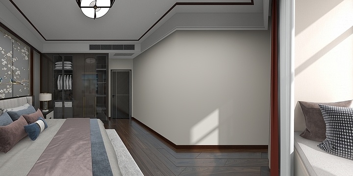 设计师X徐-华辉新城中式风格方案二-装修设计方案