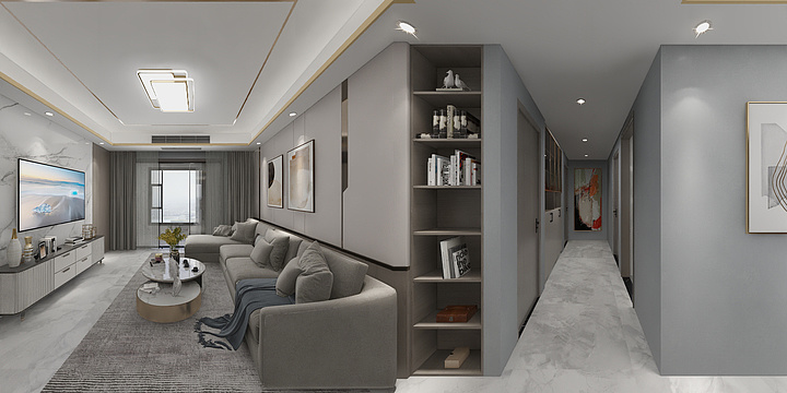 Lee3233-李文韬作品--吾悦首府现代风格-装修设计方案