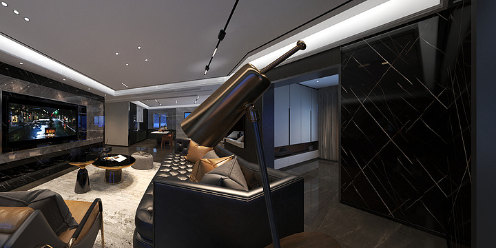 四海装饰小龙-锦园30号一单元2，西户（大平层）-12.7-装修设计方案