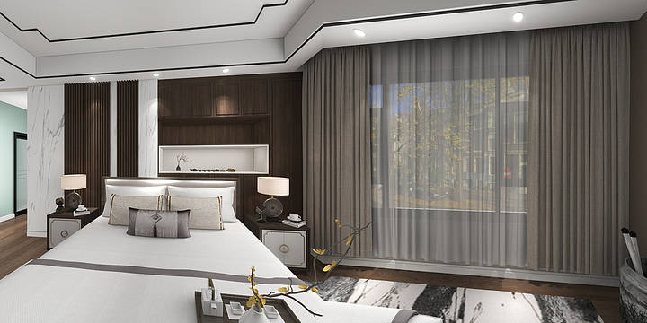 杨晓丽0557-邦泰天誉15-2-701郑叔新中式-装修设计方案