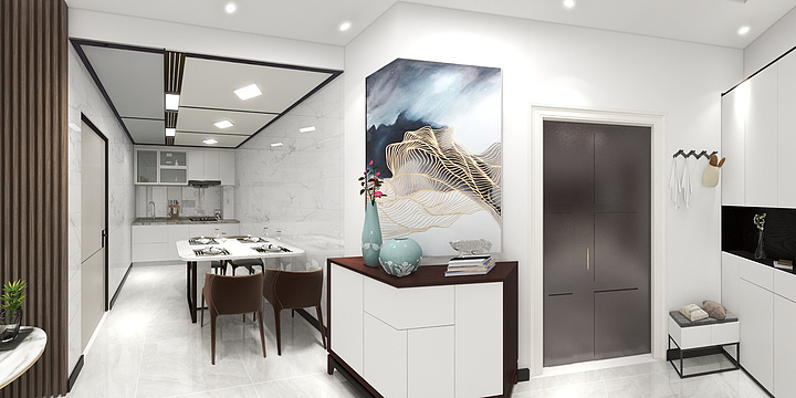 印象空间装饰公司-呼伦贝尔莫旗华溪龙城精装样板间-装修设计方案