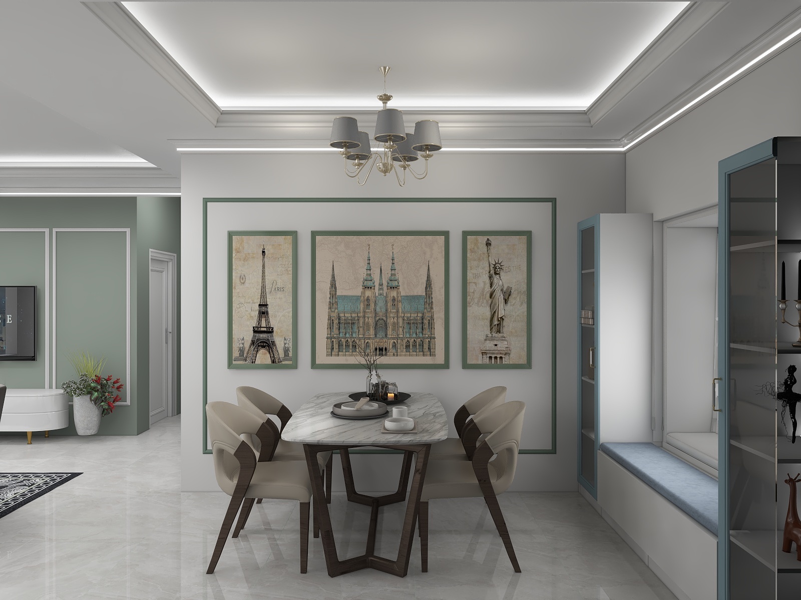 悦心搭配-简美客餐卧-装修设计方案