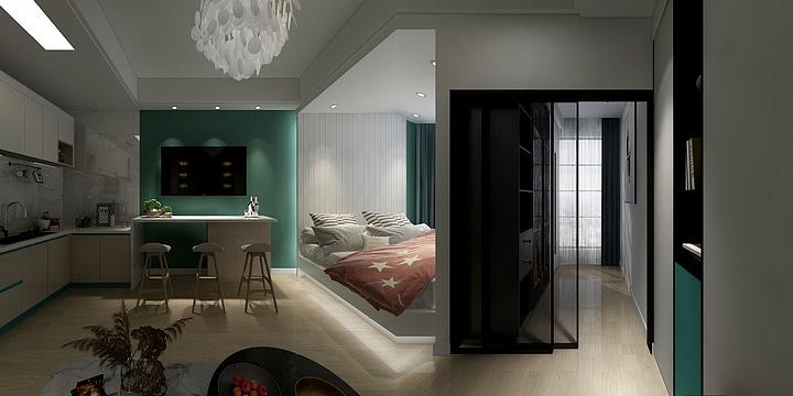 彭南文-南郡7栋905全景图-装修设计方案