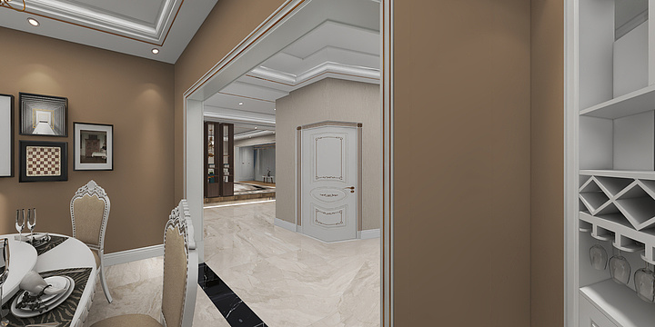 金钻全案设计-察县别墅-装修设计方案