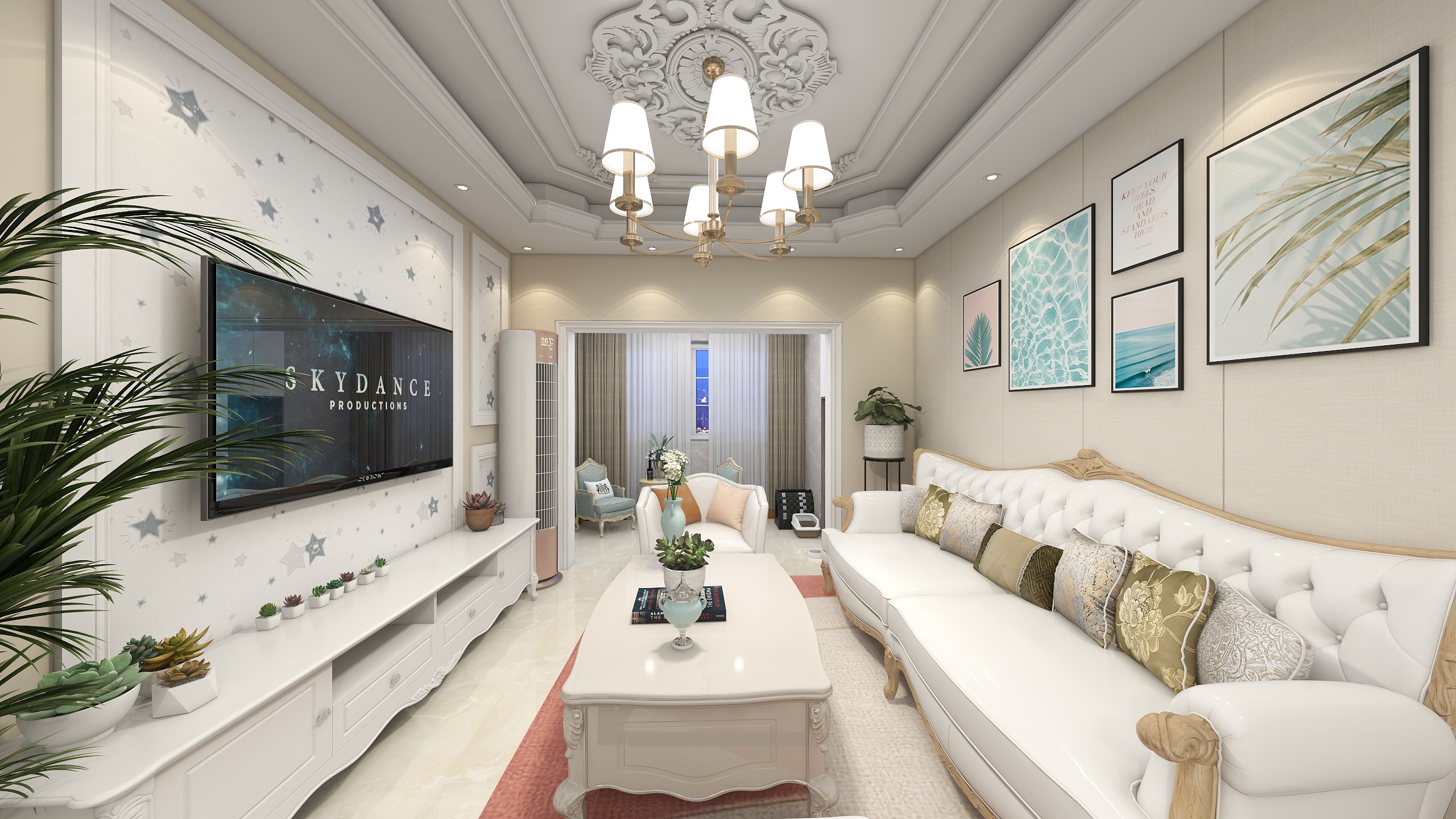 Clvin1129-德信海德公园83.00㎡A2’3室2厅1卫1厨-装修设计方案