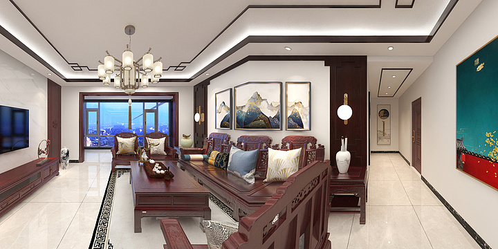 覃小五18207712840-碧桂园12栋中式精装房-装修设计方案