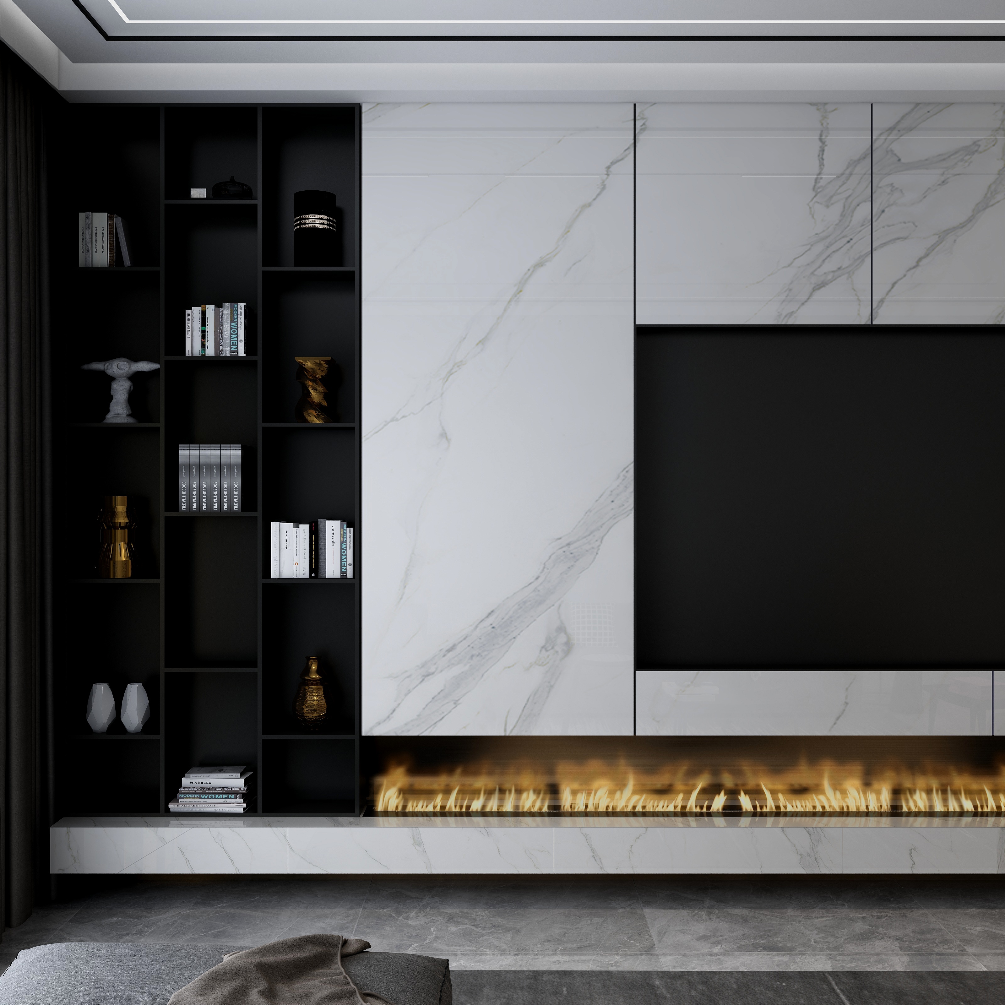 设计元素HUWEI-软装专业作业户型-装修设计方案