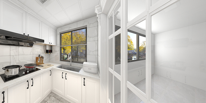 立木橱柜-23栋2102室橱柜-装修设计方案