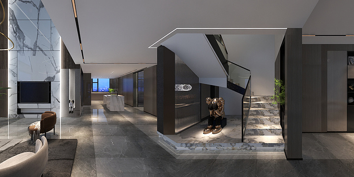 名邦装饰郝海燕-2层别墅户型-装修设计方案