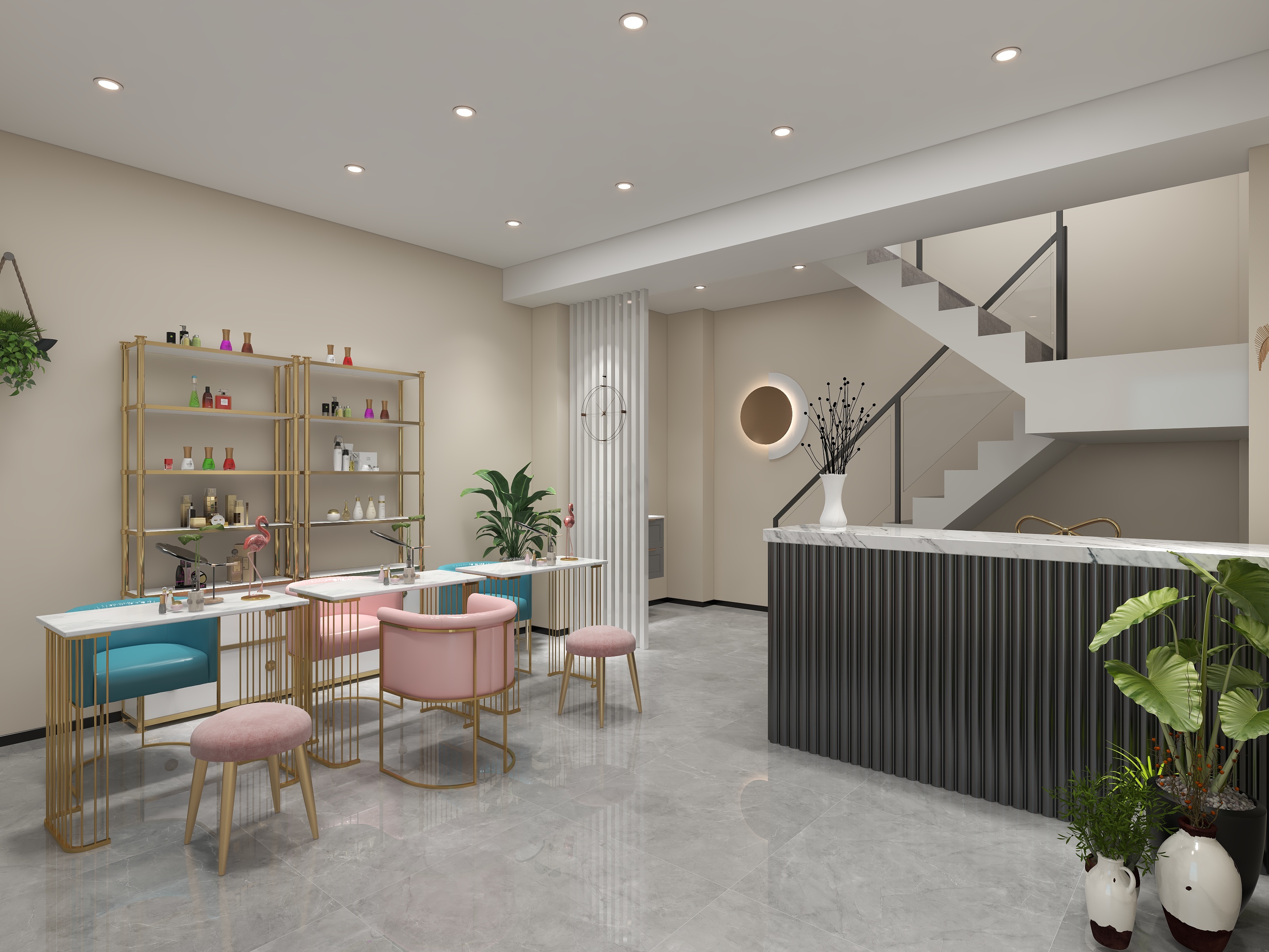 源心设计-美甲店-装修设计方案