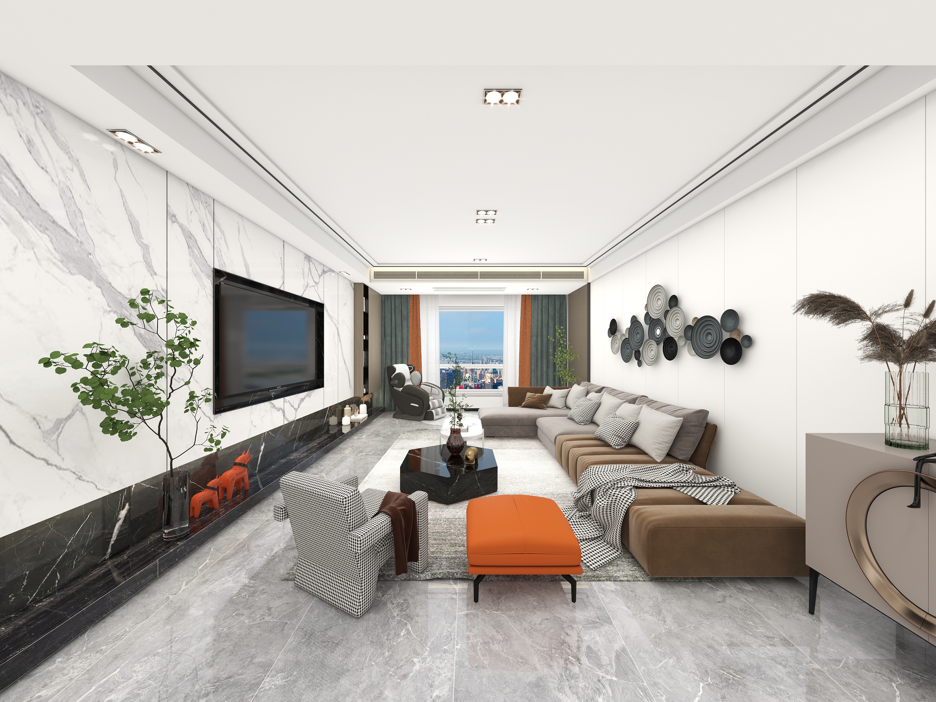 好日子装饰01-140㎡四居现代雅居设计-装修设计方案