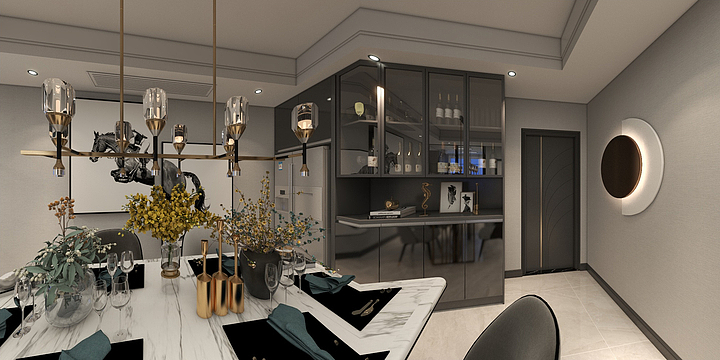 叹Enki-新港57#三房-装修设计方案