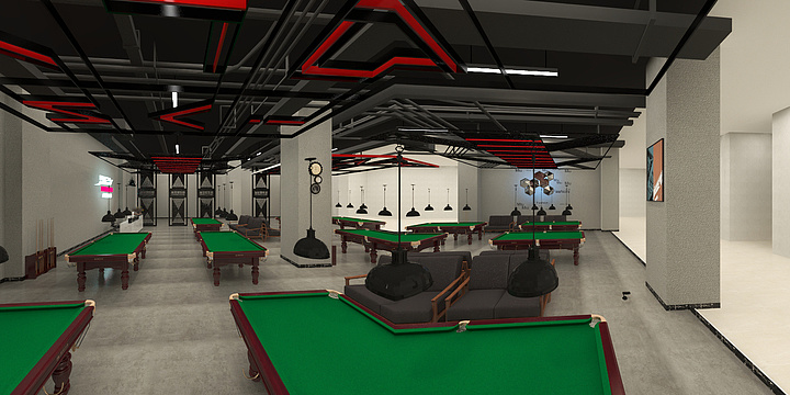 joryinlin-台球区装修-装修设计方案