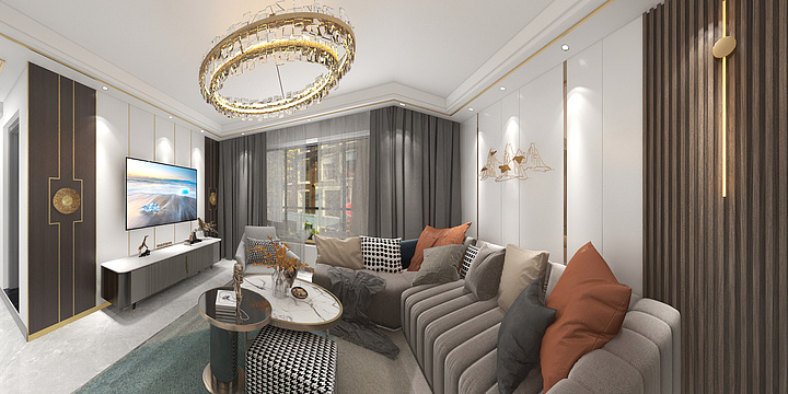 欧派木门全屋定制@-中达逸景广场B6-装修设计方案